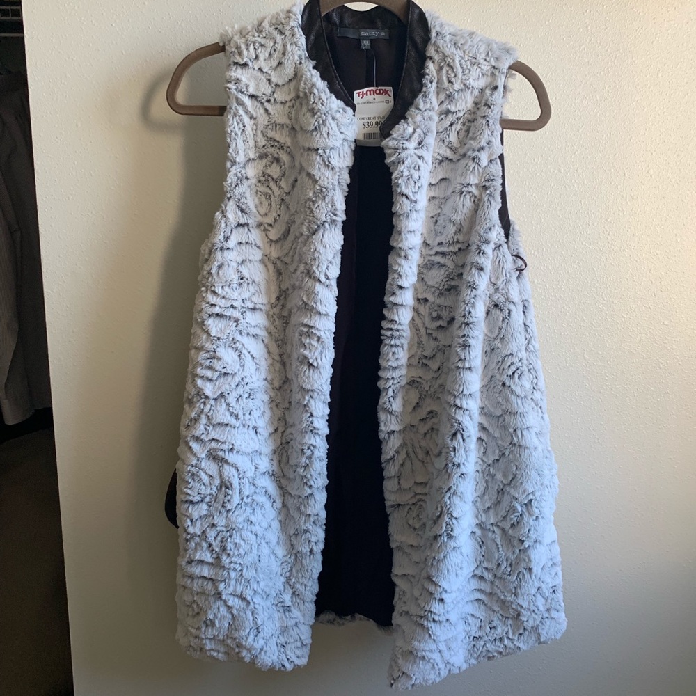 Faux fur vest